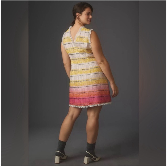 Anthropologie Maeve Sleeveless Tweed Mini Dress NWT 18W - Picture 3 of 15